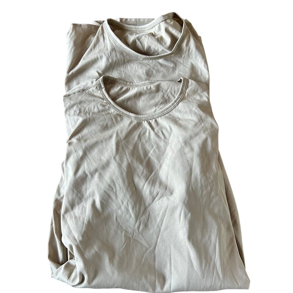 Gen III Polartec Lot /2 Mens Medium Long Tan Cold Weather Lightweight Undershirt